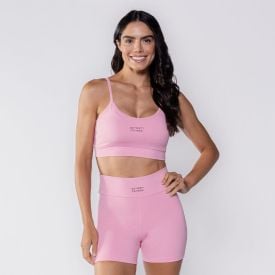 Top Feminino Fitness De Alça Scream Rosa Claro
