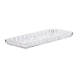 Travessa De Cristal Dragon 34X15x2,5Cm Lyor - Transparente