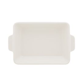 Travessa De Porcelana Com Alça 800Ml Lyor - Branco