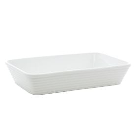 Travessa De Porcelana Línea Lyor 900 Ml - Branco