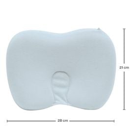 Travesseiro Anatõmico Viscoelástico Hipoalérgico Buba 28Cm - Azul Celeste