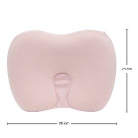 Travesseiro Anatõmico Viscoelástico Hipoalérgico Buba 28Cm - Rosa Claro
