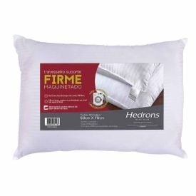 Travesseiro Suporte Firme 50X70 Cm Maquinetado Hedrons - Branco