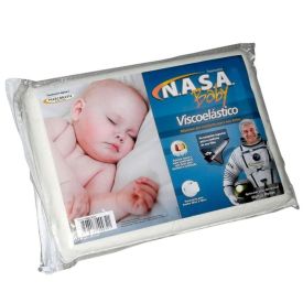 Travesseiro Visco Nasa Baby 30Cm X 40Cm Marcbrayn - Branco