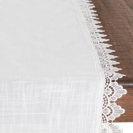 Trilho De Mesa 38X130cm Renda Guipir Finecasa - Paris