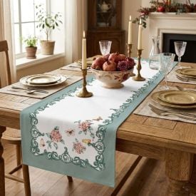Trilho de Mesa Athenas 45Cm X 1,20M Dohler - Borboletas