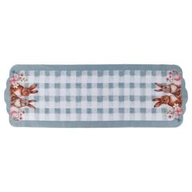 Trilho de Mesa Páscoa 40 X 120 cm Havan Casa - Xadrez Verde