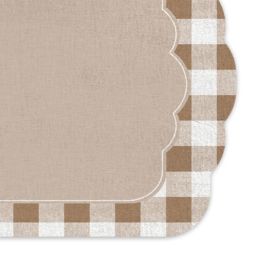 Trilho De Mesa Viena 40X120 Cm Havan Casa - Vichy Textura Bege