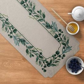 Trilho De Mesa Viena 40X120 Cm Havan Casa - Ervas Verdes