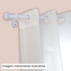 Varão de Cortina 1,5 m Grosso Fosco Havan Casa - Branco Fosco 