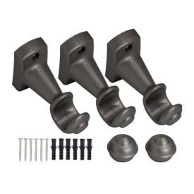 Varão de Cortina Grosso 2,50 m Fosco Havan Casa - Prata Fosco