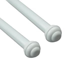 Varão de Cortina Grosso Duplo 2,00 m Fosco Havan Casa - Branco Fosco 
