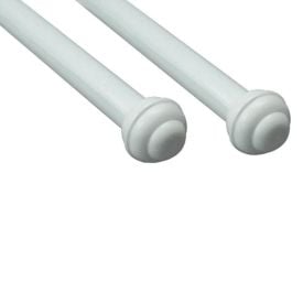 Varão de Cortina Grosso Duplo 2,50 m Fosco Havan Casa - Branco Fosco 