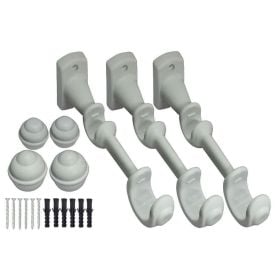 Varão de Cortina Grosso Duplo 2,50 m Fosco Havan Casa - Branco Fosco 