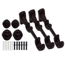 Varão de Cortina Grosso Duplo 2,50 m Fosco Havan Casa - Imbuia Fosco