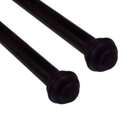 Varão de Cortina Grosso Duplo 3,00 m Fosco Havan - Preto Fosco