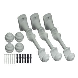 Varão para Cortina Médio Duplo 3,00 m Fosco Havan - Branco Fosco 