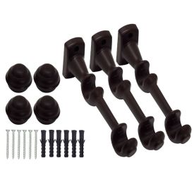 Varão para Cortina Médio Duplo 3,00 m Fosco Havan - Imbuia Fosco