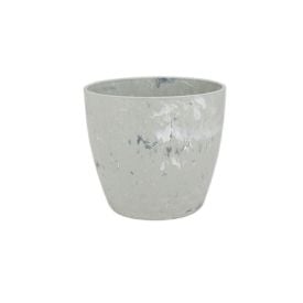 Vaso Cachepô Diamond 15Cm Branco Forth Jardim - 497-6