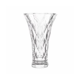 Vaso De Vidro Diamante Lyor 20 Cm - Transparente