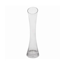 Vaso De Vidro Tulipa Florarte 25Cm - Transparente 