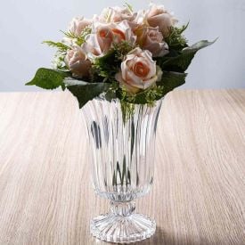 Vaso Decorativo De Vidro Mônaco 17X24,3Cm Havan Casa - Transparente