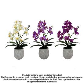 Vaso Orquídea Artificial Havan Casa 52Cm - Sortido