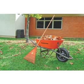 Vassoura Plástica Para Jardim 120Cm Tramontina - Laranja