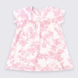 Vestido Bebê Menina De Algodão Flores Trick Nick
