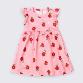 Vestido Bebê Menina De Algodão Flores Yoyo Baby