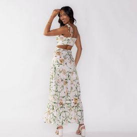 Vestido Feminino Longo Floral Boby Blues Estampado