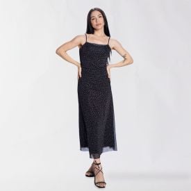 Vestido Feminino Midi De Tule Boby Blues