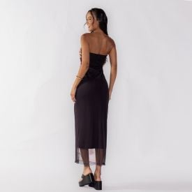 Vestido Feminino Midi Tomara Que Caia Boby Blues