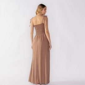 Vestido Longo Feminino Com Alça Ajustável Boby Blues