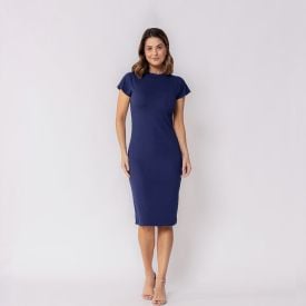 Vestido Feminino Midi Com Gola Patricia Foster