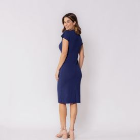 Vestido Midi Com Gola Patricia Foster