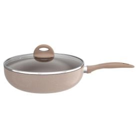 Wok Com Tampa 28Cm Smart Plus Mocha Mousse - SMART PLUS MOCHA MOUSSE