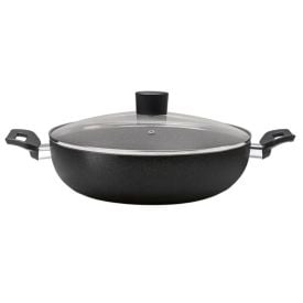 Wok Ebony com Tampa 28Cm Brinox - Preto