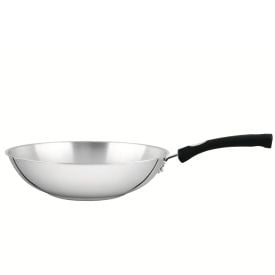 Wok Fundo Triplo De Indução Astro Silicone Tramontina 3,3 Litros - Aço Inox