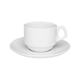 Xícara com Pires Porcelana Hotel Gourmet Oxford - 200 ml