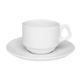 Xícara Com Pires Hotel Oxford De Porcelana 200Ml - Porcelana