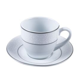 Xícara De Chá Com Pires De Porcelana Charlotte Schmidt - 230 ml