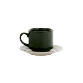 Xicara De Chá Com Pires Donna Poppis Biona 180Ml - Verde