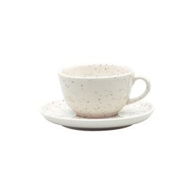 Xícara De Chá Com Pires Flat Chuvisco Oxford - 200ml