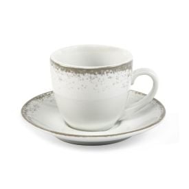 Xícara De Chá Com Pires Névoa Cinza Schmidt - 230ml