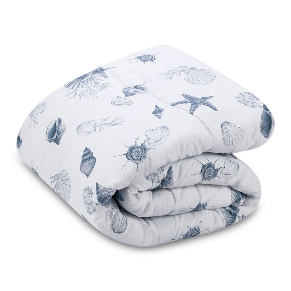 Edredom Casal 100% Algodão Buona Fortuna - Brisa Do Mar Azul