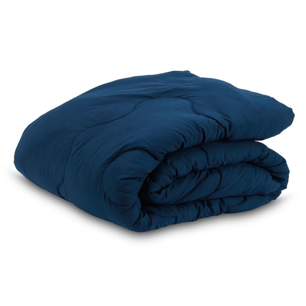 Edredom King 100% Poliéster Elegance Havan Casa - Azul