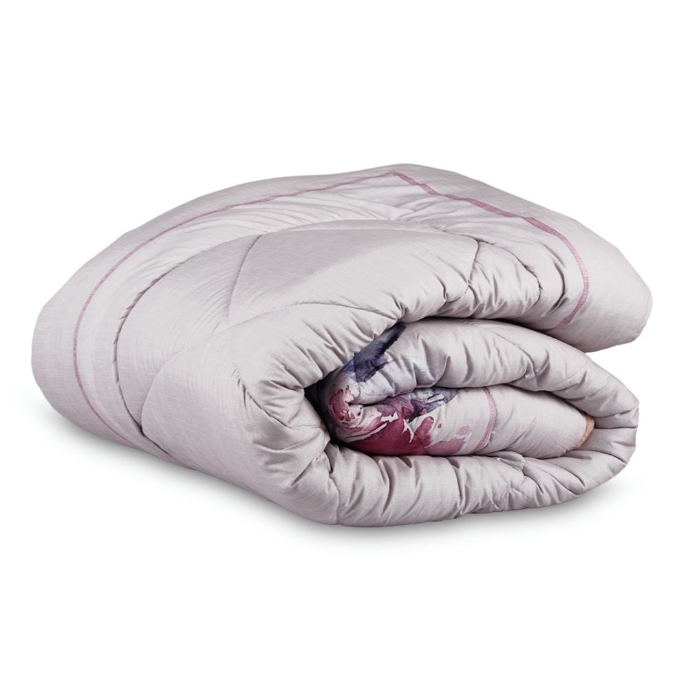 Edredom King Dupla Face Plush Versátile Havan Casa - Cecilia Floral Rosa