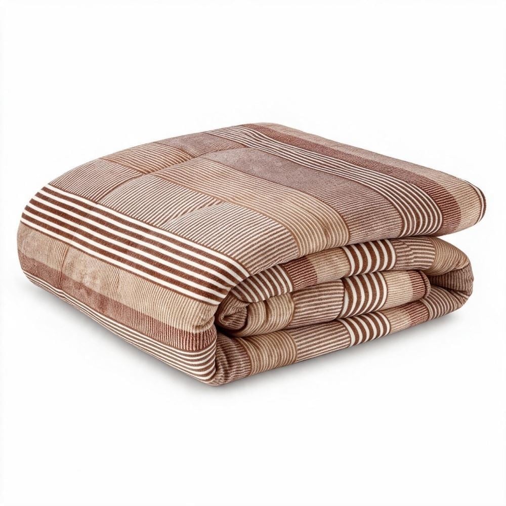 Edredom Queen Plush Inove Provence Havan Casa - Caio Geo Bege