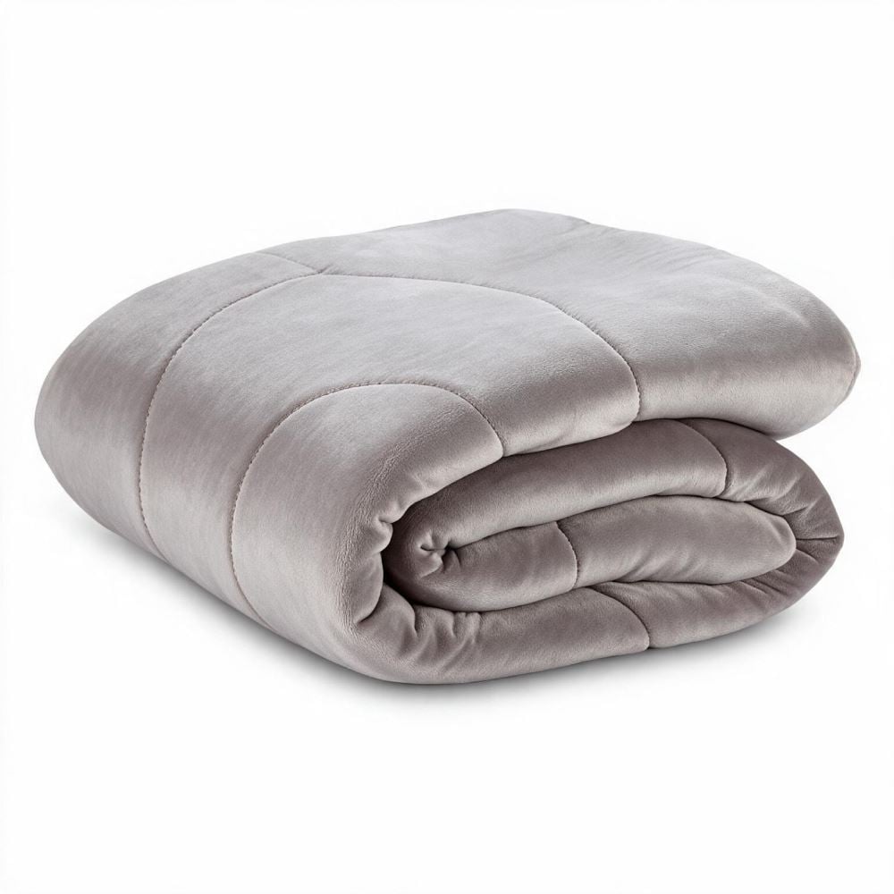 Edredom Queen Plush Inove Provence Havan Casa - Cinza Lunar